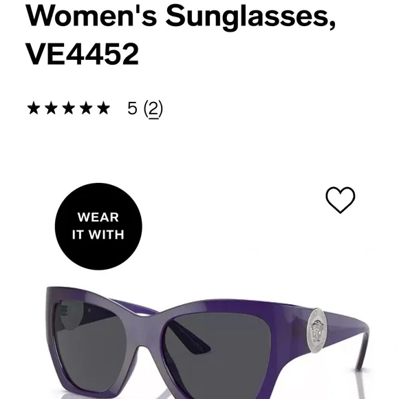 COPY - Brand new with the tag and serial number Versace glasses Versace 4361 GB1/87 | Black Medusa Biggie Sunglasses - US main image 2